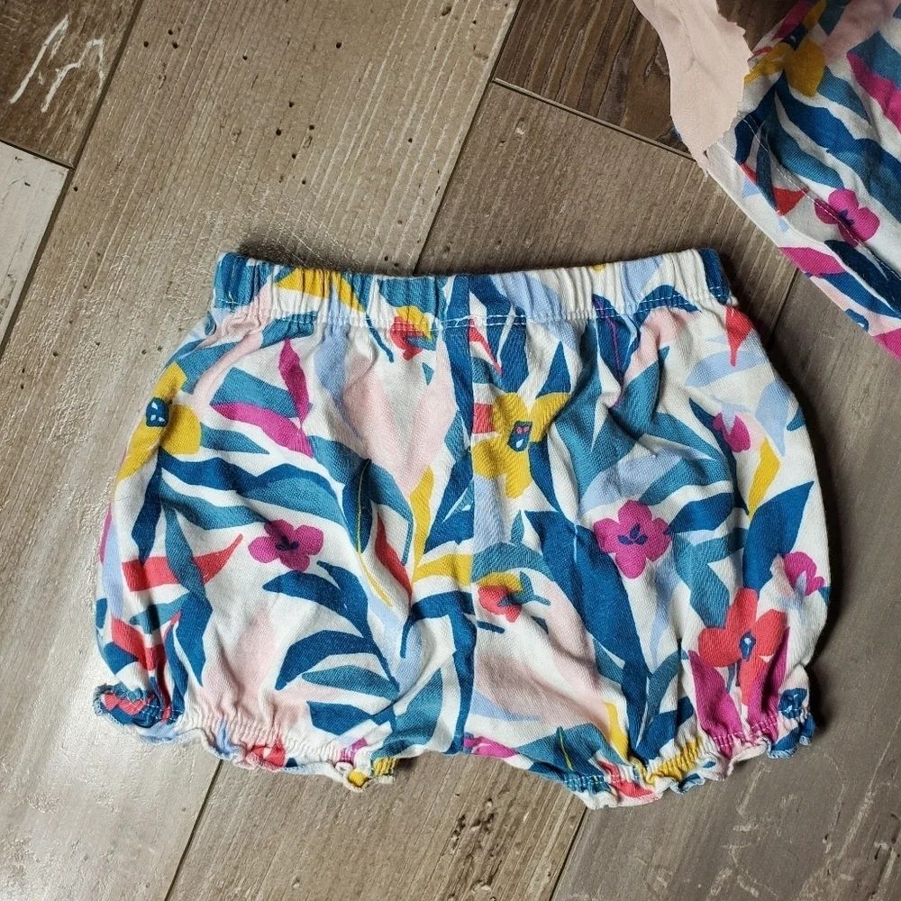 Carter's Colorful Matching Summer Outfit Baby Girl Size 6m 100% Cotton 2Pc NWOT